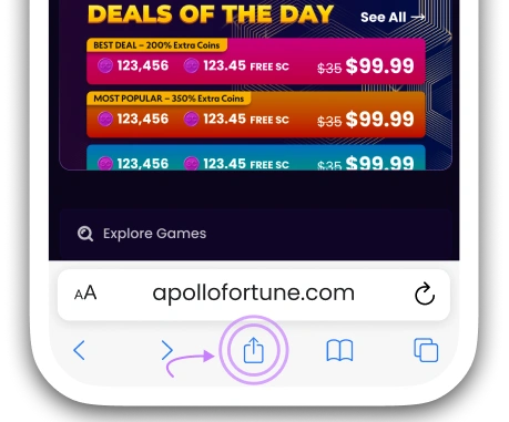 Safari Share sheet open on iOS